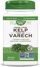 Nature's Way Iodine from Kelp - 180 vegetarian capsules - Herbals