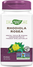 Nature's Way Rhodiola Rosea - 60 vegetarian capsules - Adaptogen