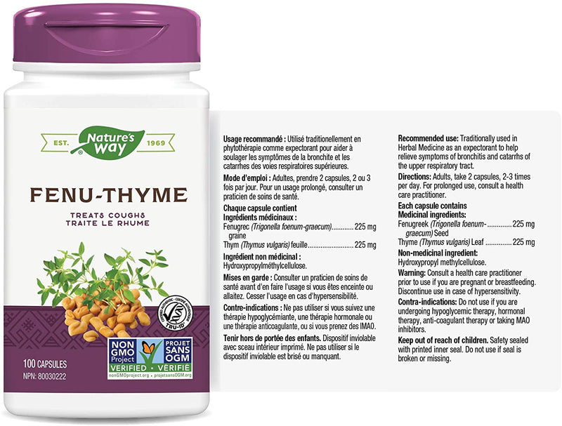 Fenu-Thyme 100 Veg Caps