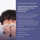 Nature's Way Sambucus Cold & Flu Relief Elderberry Gummies for Kids - 60 gummies - Herbals