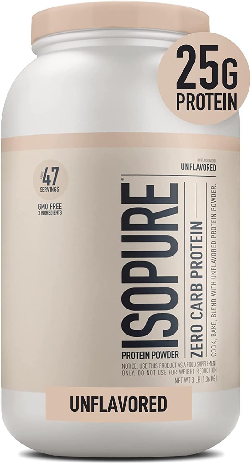 ISOPURE Zero Carb Protein Powder - Unflavoured 3lb - Protein Powder