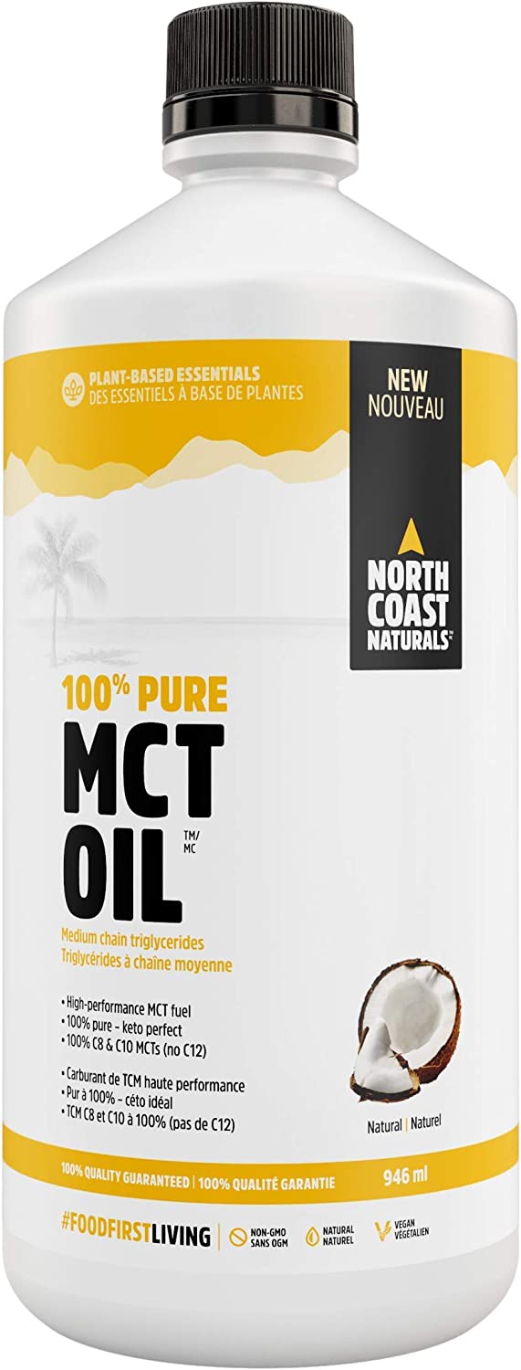 North Coast Naturals 100% Coconut MCT Oil - 946ml - MCT