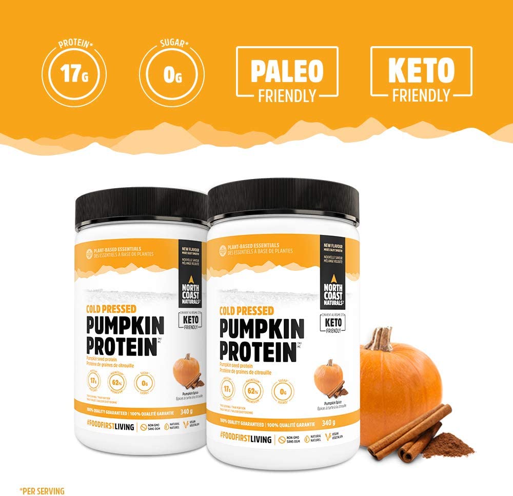 North Coast Naturals  Cold Pressed Pumpkin Protein™ Unflavoured / 340g