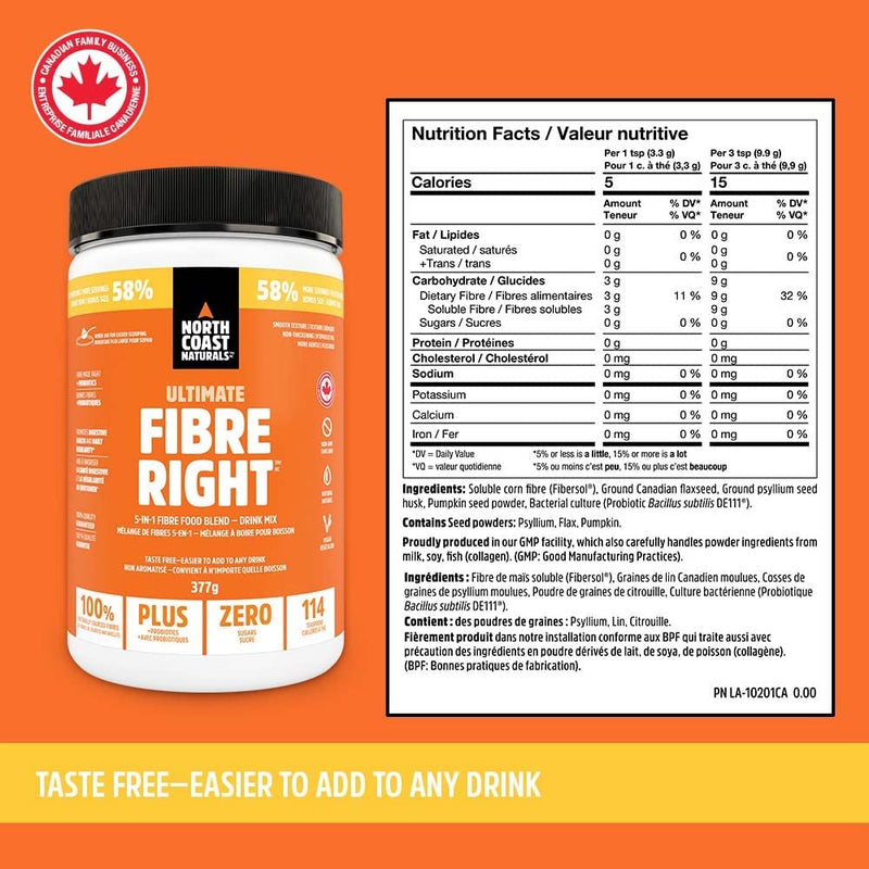 North Coast Naturals  Ultimate Fibre Right 377g