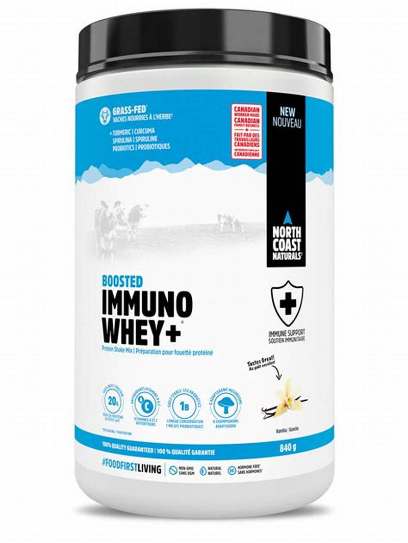 North Coast Naturals Boosted Immuno Whey+ - Vanilla 840g - Protein Powder