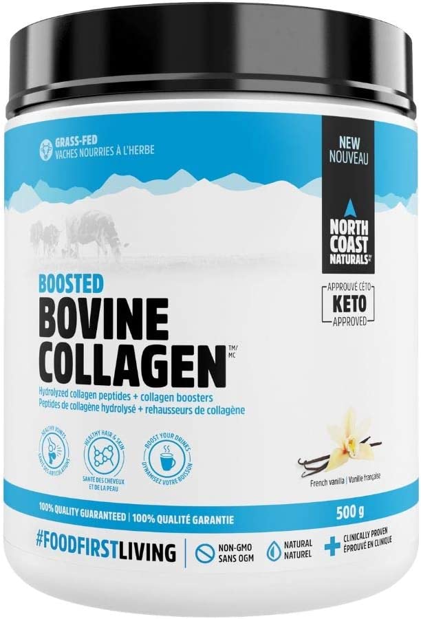 North Coast Naturals  Boosted Bovine Collagen™ Natural French Vanilla / 500g
