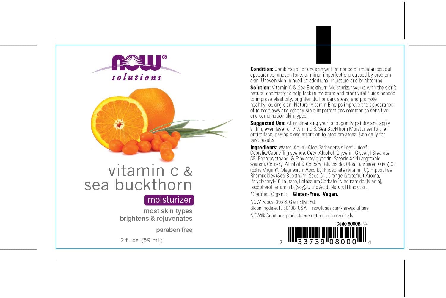 Vit C & Sea Buckthorn Moisturizer 59mL