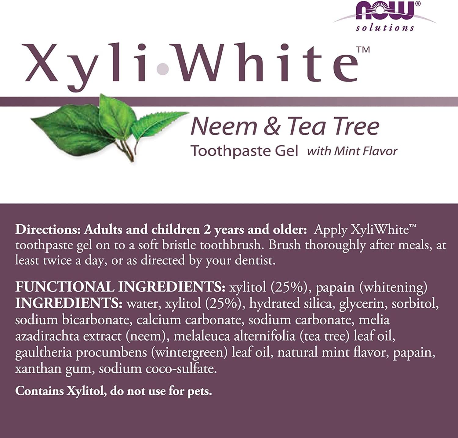 Xyliwhite Neem & Tea Tree Toothpaste Gel 181g