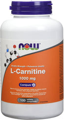 NOW L-Carnitine 1,000mg - 100 tablets - Amino Acids