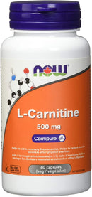 NOW L-Carnitine 500mg - 60 capsules - Amino Acids