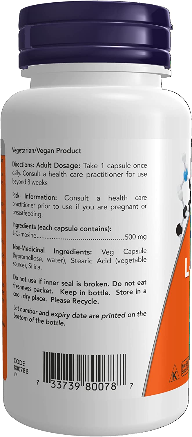 L-Carnosine 500mg 50vcap