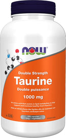 NOW Taurine 1000mg - 250 vegetarian capsules - Amino Acids