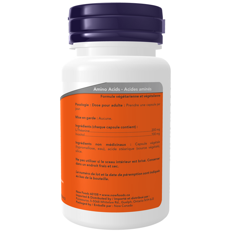 NOW L-Theanine Double Strength 200 mg