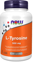 NOW L-Tyrosine 500mg (FreeForm) - - Stress Supplement