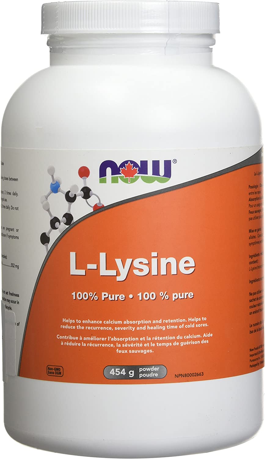 Lysine Powder 100% Pure 454g