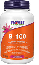 NOW B-100 Complex - 100 vegetarian capsules - Vitamin B
