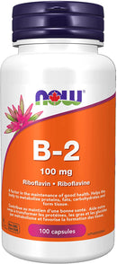 NOW B2 100mg - 100 capsules - Vitamin B