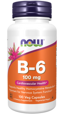 NOW Now B-6 100mg - 100 vegetarian capsules - Vitamin B