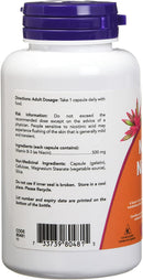 NOW Niacin 500mg - 100 capsules - Vitamin B