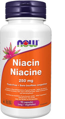 NOW Niacin Flush Free 250mg - 90 vegetarian capsules - Vitamin B
