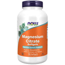 NOW Magnesium Citrate - 180 gel capsules - - Magnesium