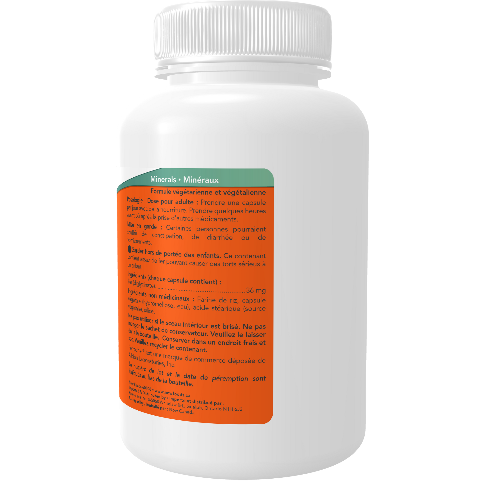 NOW Iron Bisglycinate 36mg