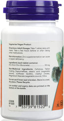 NOW Zinc Gluconate 50mg - 250 tablets - Minerals