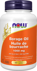 NOW Borage Oil 1000mg - 60 Softgels - Supplements