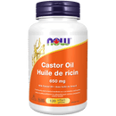 NOW Castor Oil 650mg with Fennel Oil - 120 softgels - Herbals