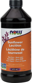 NOW Sunflower Liquid Lecithin - 473mL - Supplements