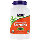 NOW Organic Spirulina 500mg - 500 tablets - Superfoods