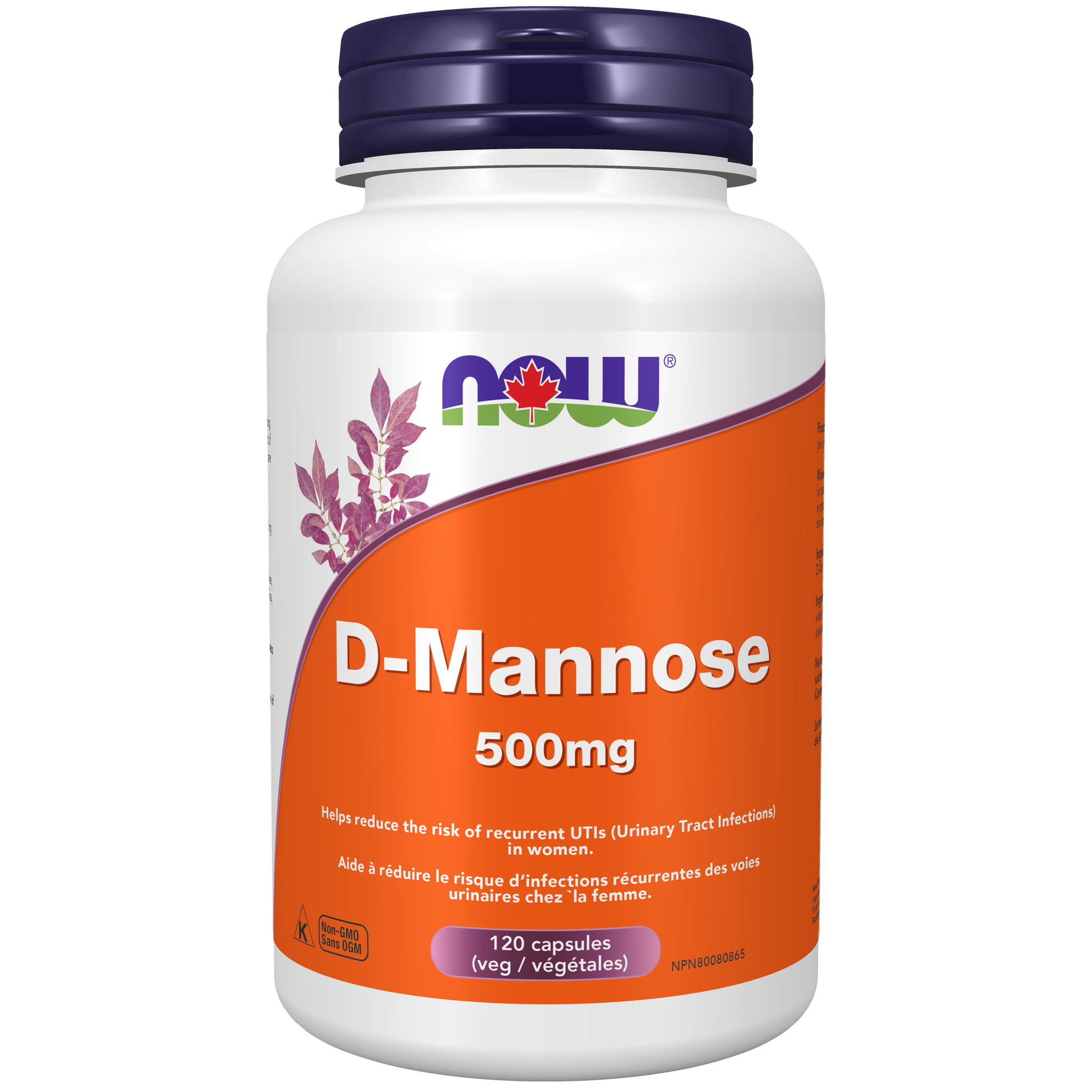 NOW D-Mannose 500mg capsules
