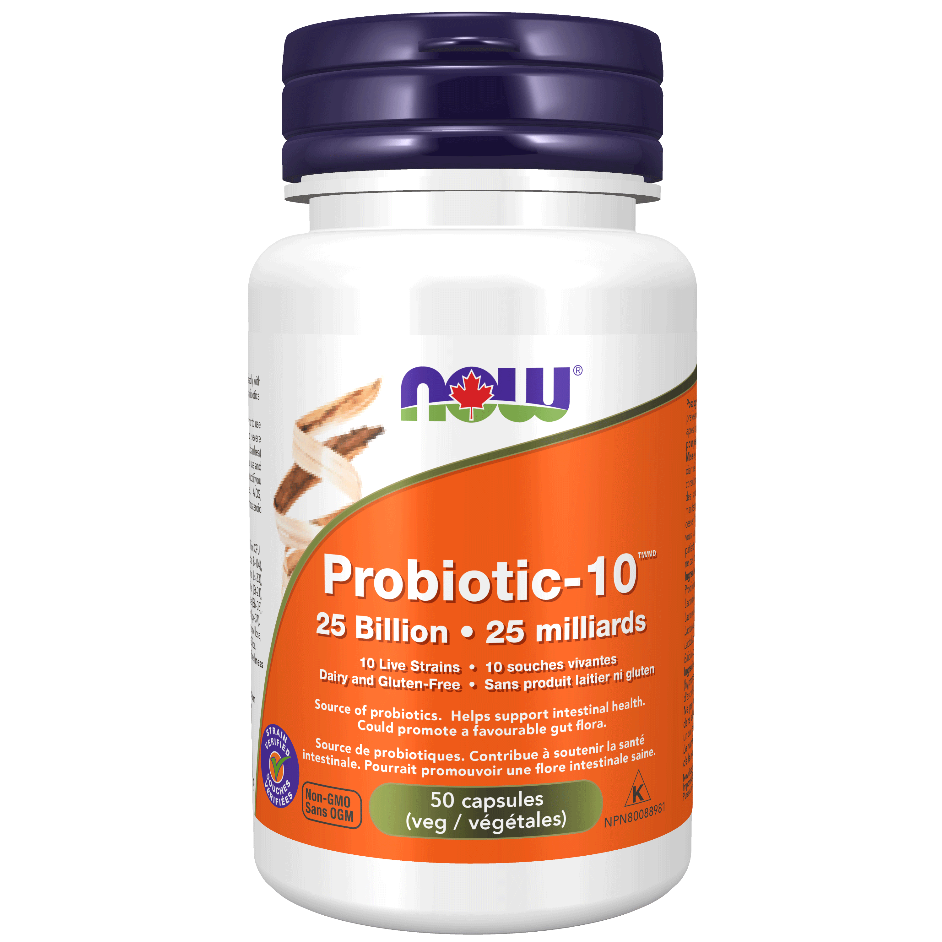 NOW Probiotic 10 25 Billion, 10 Live Strains