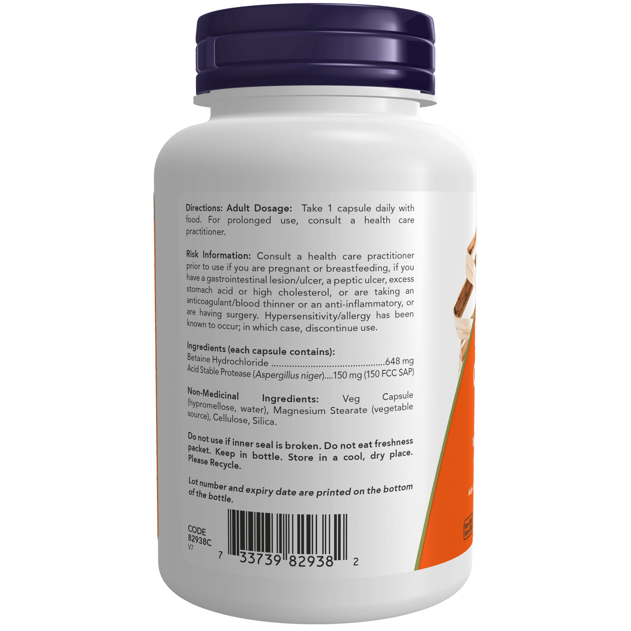 NOW Bétaïne HCL 648mg