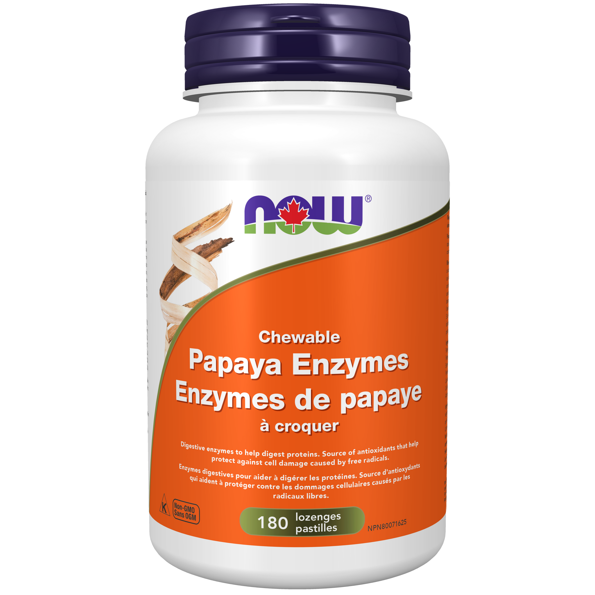 NOW Papaya Enzyme Chewable