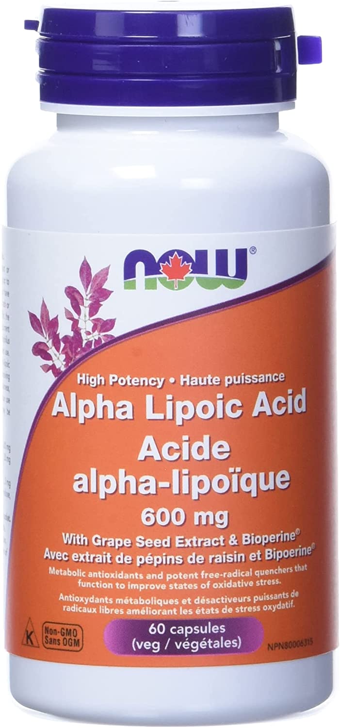 Now Alpha Lipoic Acid 600mg 60