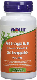 NOW Astragalus Extract 500mg - 90 vegetarian capsules - Adaptogen