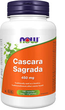 NOW Cascara Sagrada 450mg - 100 vegetarian capsules - Herbals