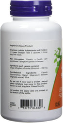 NOW Ginger Root 550mg - 100 vegetarian capsules - Herbals