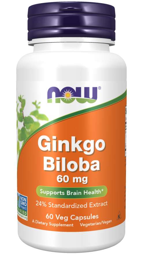 Ginkgo Biloba 60mg 24% 50:1 Ext 60 Caps