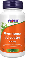 NOW Gymnema Sylvestre 400mg - 90 vegetarian capsules - Glucose Support