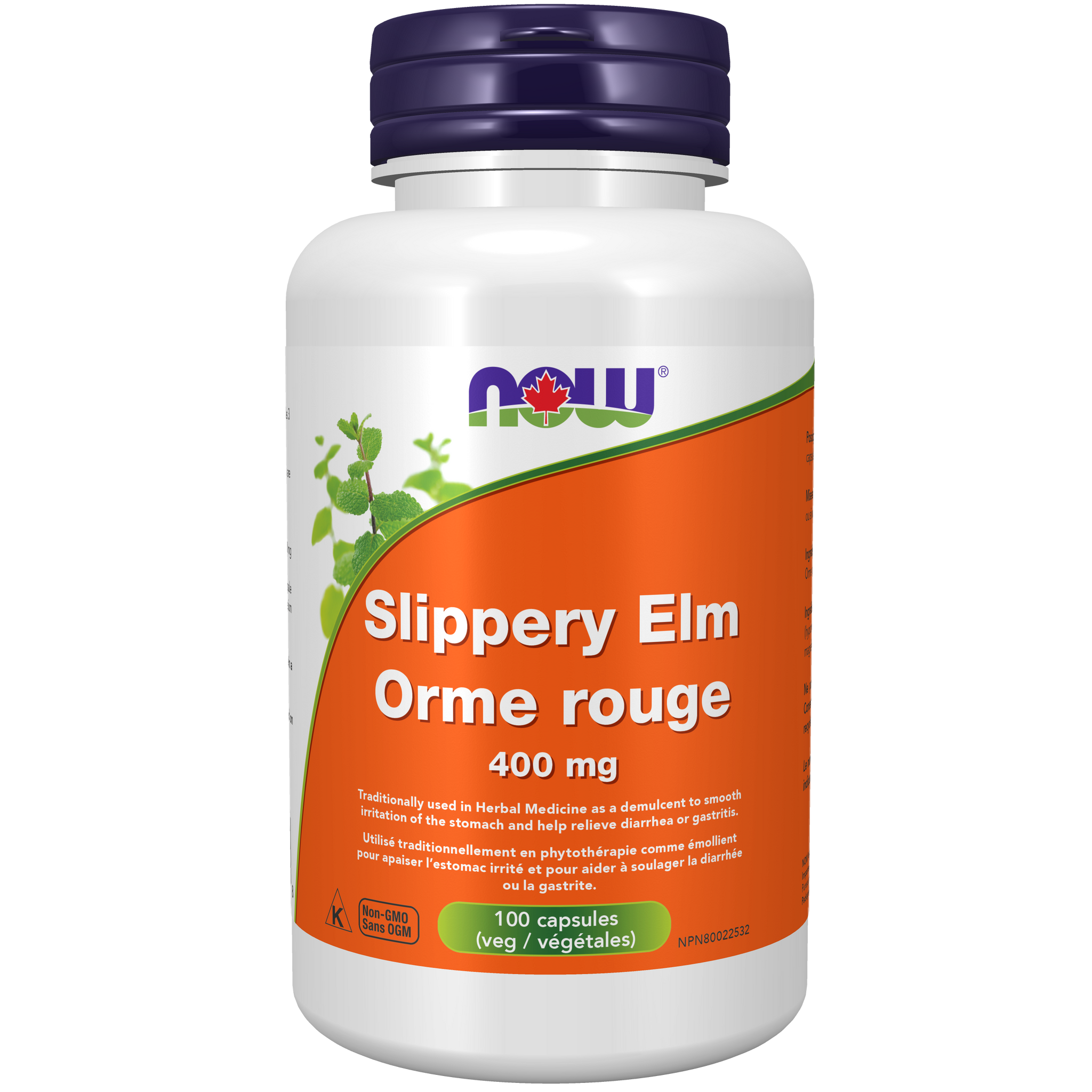 NOW Slippery Elm 400mg - - Digestive Health