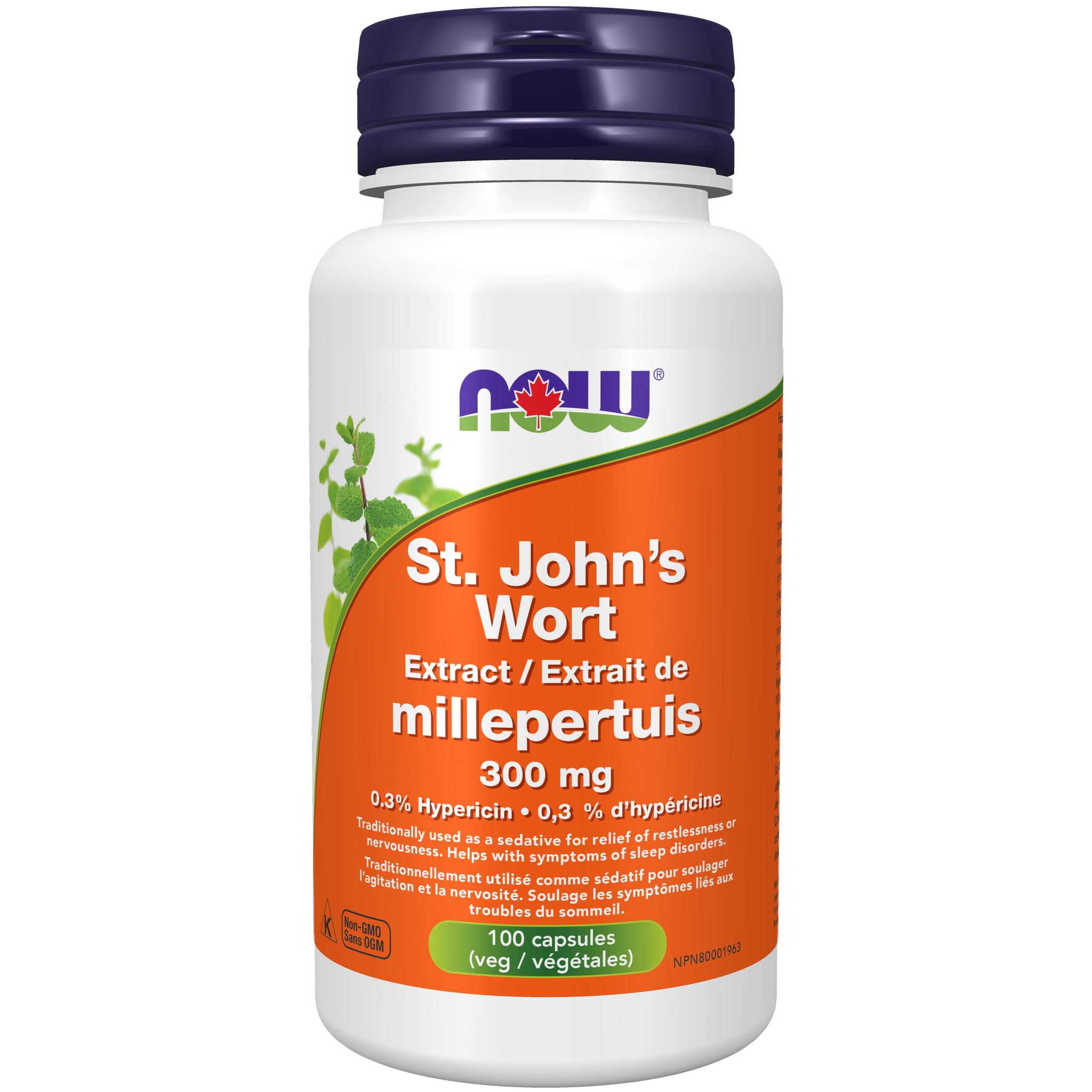 NOW extrait de millepertuis 0,3 % 300 mg