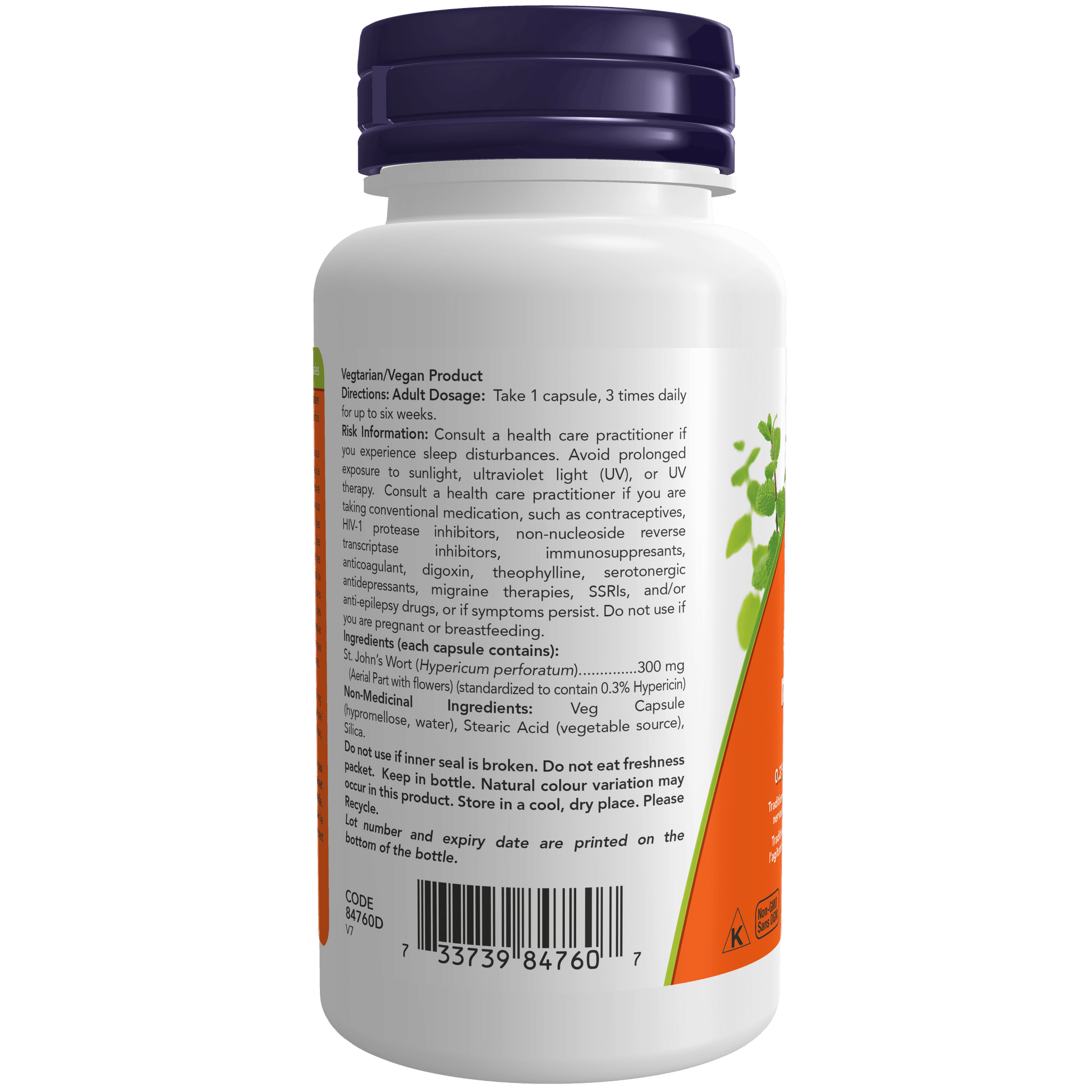 NOW extrait de millepertuis 0,3 % 300 mg