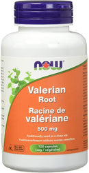 NOW Valerian Root 500mg - 100 capsules - - Sleep Supplement