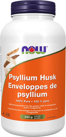 NOW Organic Psyllium Husk Powder - 340g - Fibre