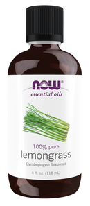 NOW 100% Pure Lemongrass Oil - 118ml - Essential Oils
