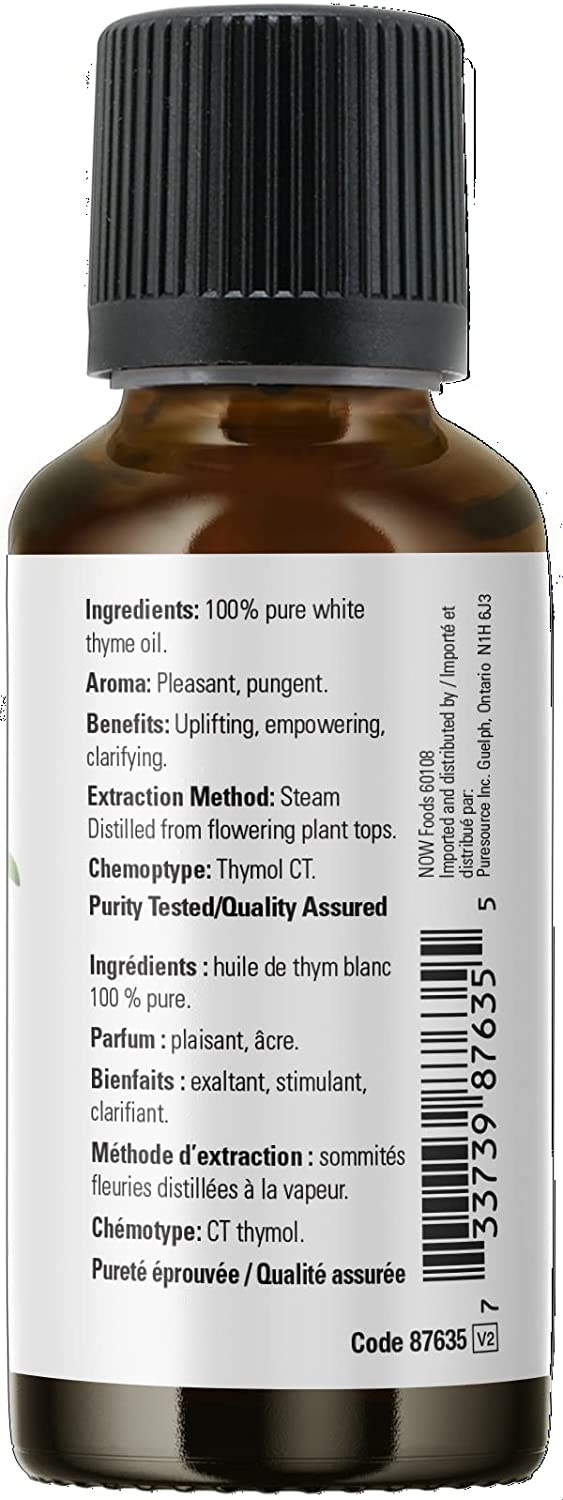 Thyme Oil, White (Thymus vulgaris / zygis) 30ml