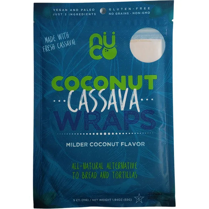 NUCO Organic Coconut Wraps - Cassava 55g - - Bread