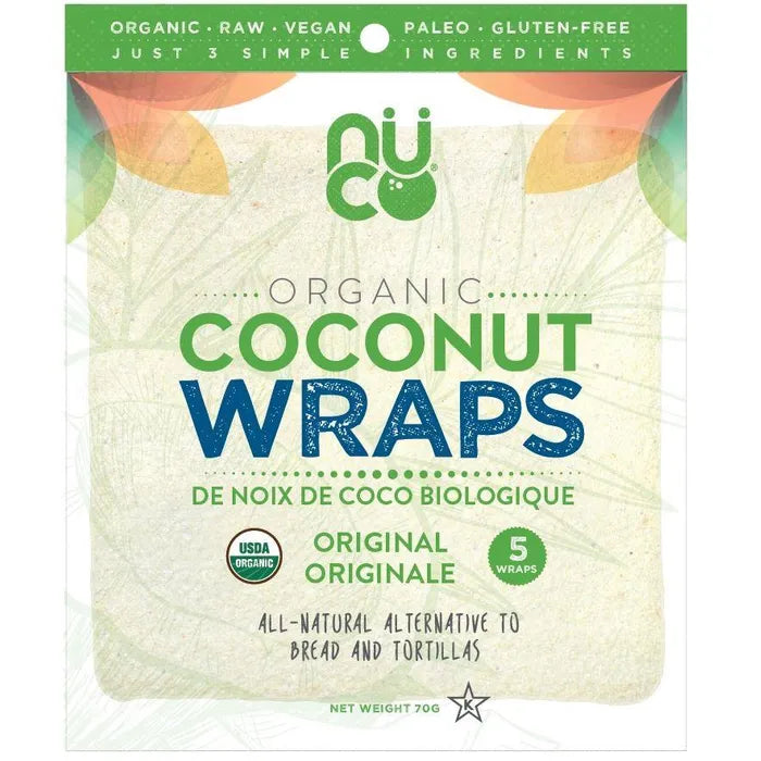 NUCO Organic Coconut Wraps - Original 70g - - Bread